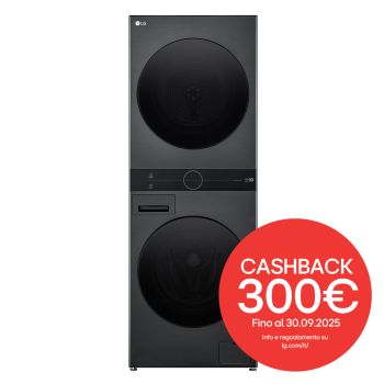 Foto frontale WashTower WT1210BBF con Cashback